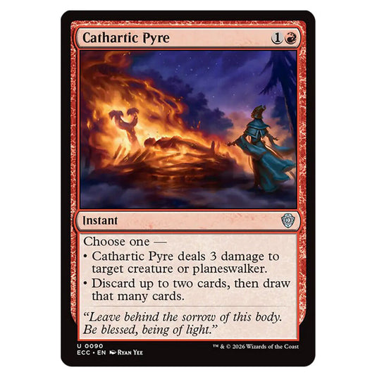 Cathartic Pyre 0090 card from the Magic The Gathering set Lorwyn Eclipsed Commander