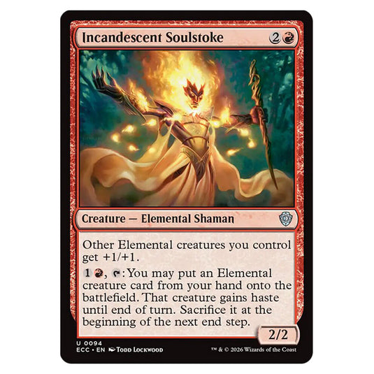 Incandescent Soulstoke 0094 card from the Magic The Gathering set Lorwyn Eclipsed Commander