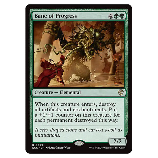 Bane of Progress 0099 card from the Magic The Gathering set Lorwyn Eclipsed Commander