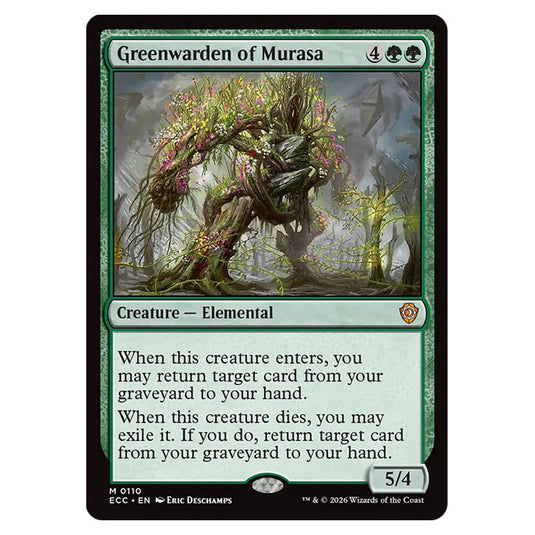 Greenwarden of Murasa 0110 card from the Magic The Gathering set Lorwyn Eclipsed Commander