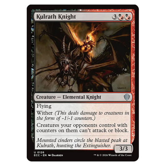 Kulrath Knight 0126 card from the Magic The Gathering set Lorwyn Eclipsed Commander