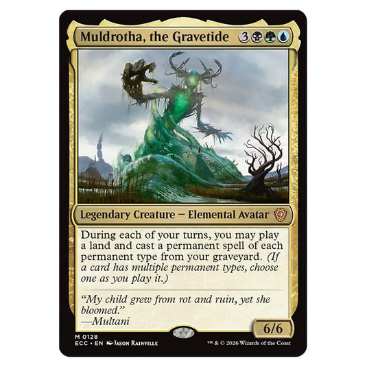 Muldrotha, the Gravetide 0128 card from the Magic The Gathering set Lorwyn Eclipsed Commander