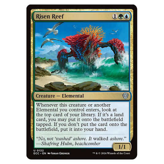 Risen Reef 0132 card from the Magic The Gathering set Lorwyn Eclipsed Commander