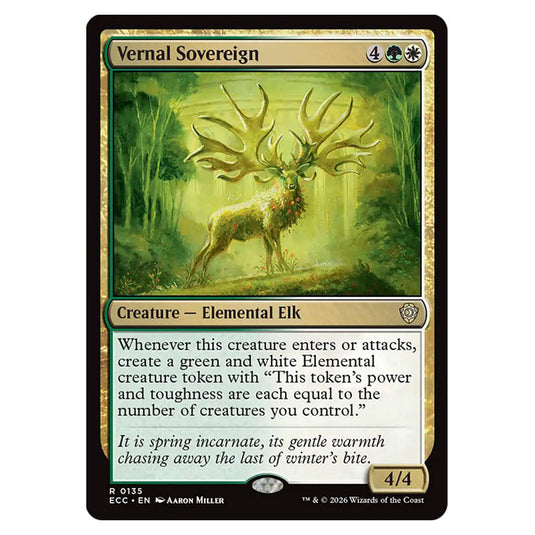 Vernal Sovereign 0135 card from the Magic The Gathering set Lorwyn Eclipsed Commander