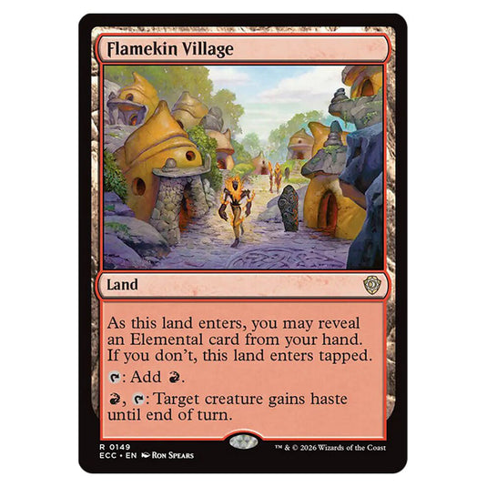 Flamekin Village 0149 card from the Magic The Gathering set Lorwyn Eclipsed Commander