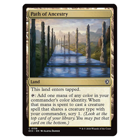 Path of Ancestry 0158 card from the Magic The Gathering set Lorwyn Eclipsed Commander