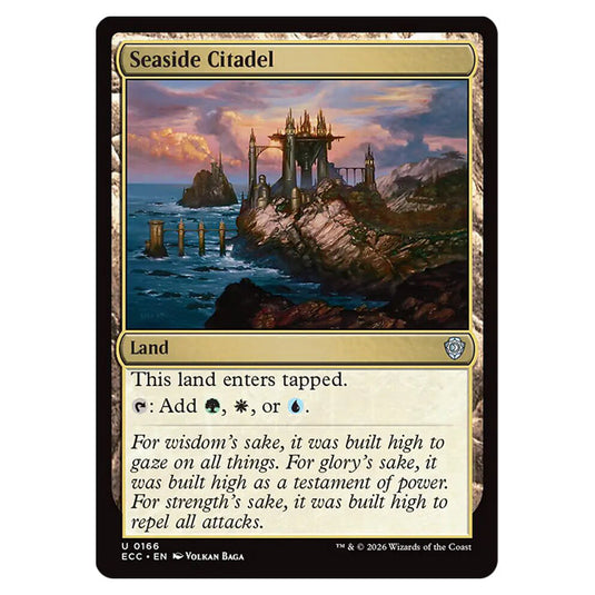 Seaside Citadel 0166 card from the Magic The Gathering set Lorwyn Eclipsed Commander