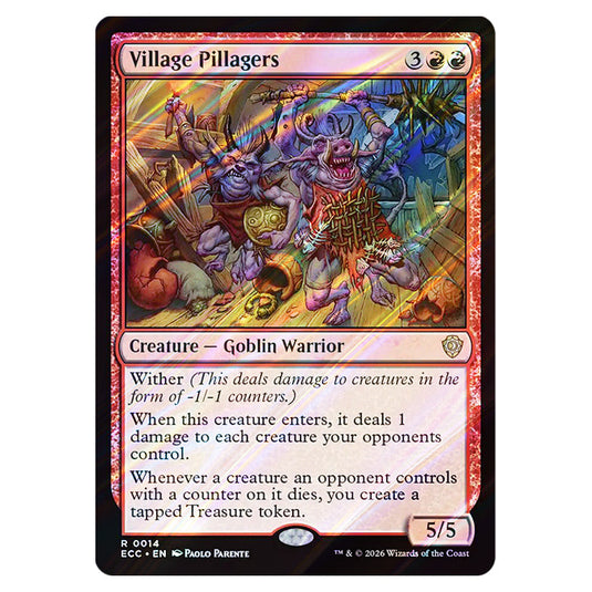 Village Pillagers 0014 card from the Magic The Gathering set Lorwyn Eclipsed Commander