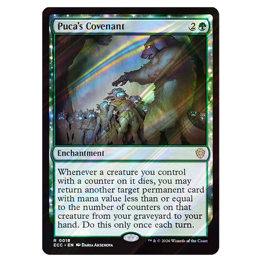 Puca's Covenant 0018 card from the Magic The Gathering set Lorwyn Eclipsed Commander