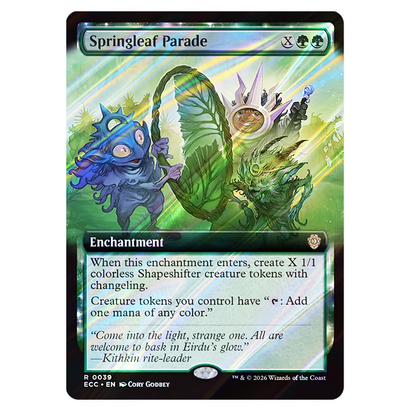 Springleaf Mtg Magic The Gathering - Lorwyn Eclipsed Commander - Springleaf Parade