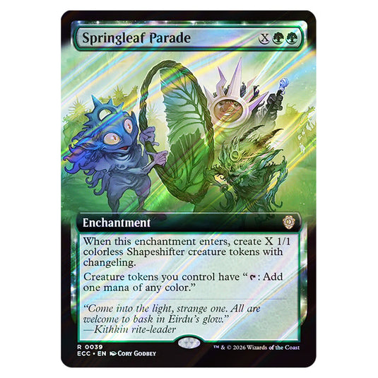 Springleaf Parade 0039 card from the Magic The Gathering set Lorwyn Eclipsed Commander
