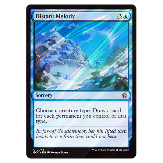 Distant Melody 0045 card from the Magic The Gathering set Lorwyn Eclipsed Commander