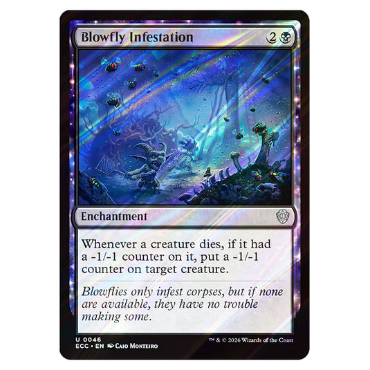 Blowfly Infestation 0046 card from the Magic The Gathering set Lorwyn Eclipsed Commander