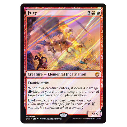 Fury 0050 card from the Magic The Gathering set Lorwyn Eclipsed Commander