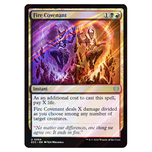 Fire Covenant 0054 card from the Magic The Gathering set Lorwyn Eclipsed Commander