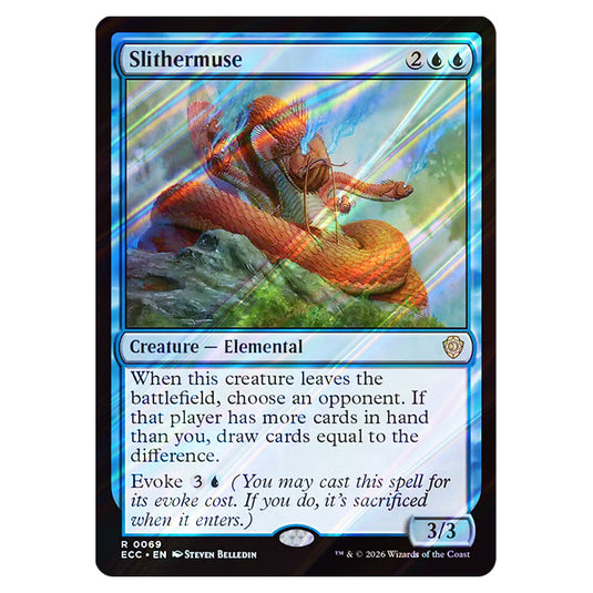 Slithermuse 0069 card from the Magic The Gathering set Lorwyn Eclipsed Commander