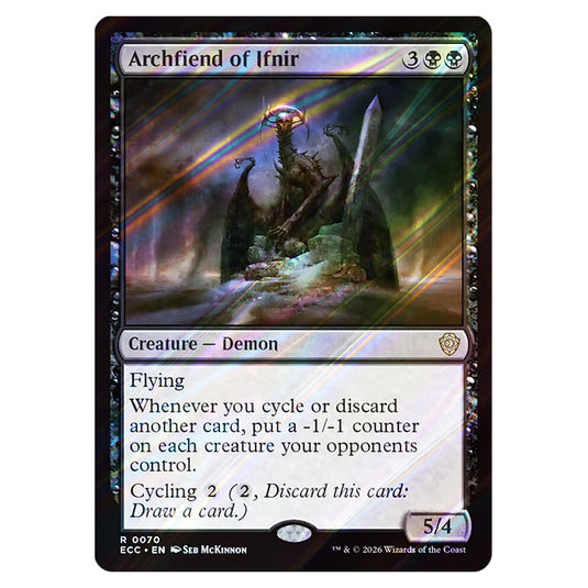 Archfiend of Ifnir 0070 card from the Magic The Gathering set Lorwyn Eclipsed Commander