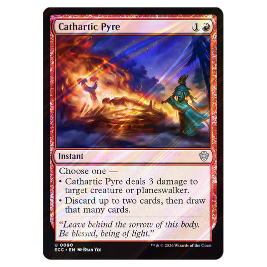 Cathartic Pyre 0090 card from the Magic The Gathering set Lorwyn Eclipsed Commander
