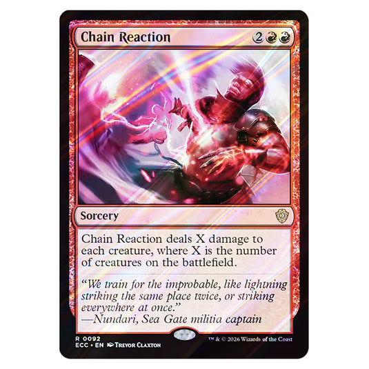 Chain Reaction 0092 card from the Magic The Gathering set Lorwyn Eclipsed Commander