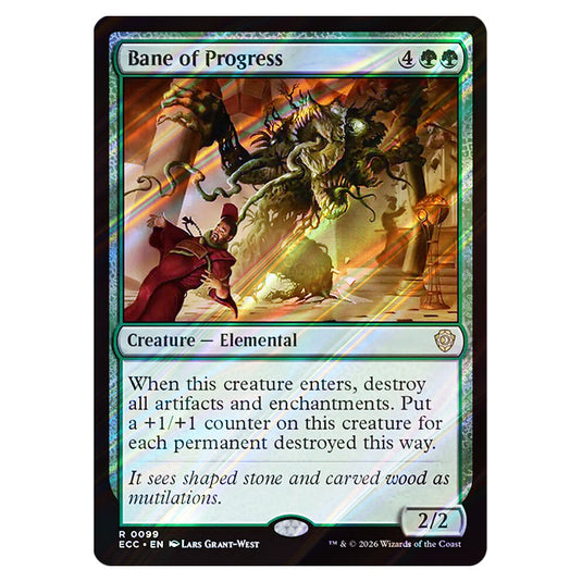 Bane of Progress 0099 card from the Magic The Gathering set Lorwyn Eclipsed Commander