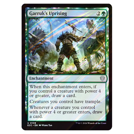 Garruk's Uprising 0109 card from the Magic The Gathering set Lorwyn Eclipsed Commander