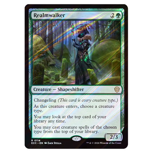 Realmwalker 0114 card from the Magic The Gathering set Lorwyn Eclipsed Commander