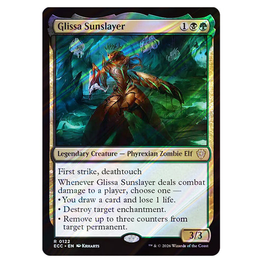 Glissa Sunslayer 0122 card from the Magic The Gathering set Lorwyn Eclipsed Commander