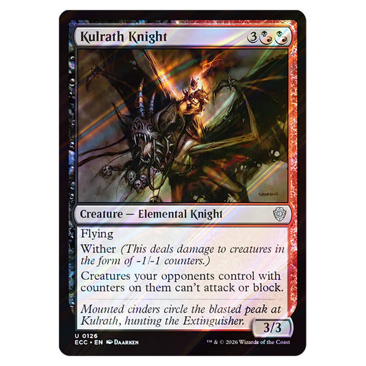 Kulrath Knight 0126 card from the Magic The Gathering set Lorwyn Eclipsed Commander