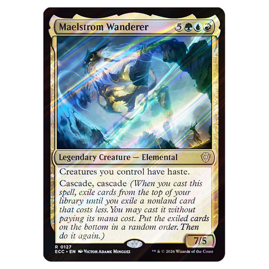 Maelstrom Wanderer 0127 card from the Magic The Gathering set Lorwyn Eclipsed Commander