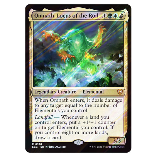 Omnath, Locus of the Roil 0130 card from the Magic The Gathering set Lorwyn Eclipsed Commander