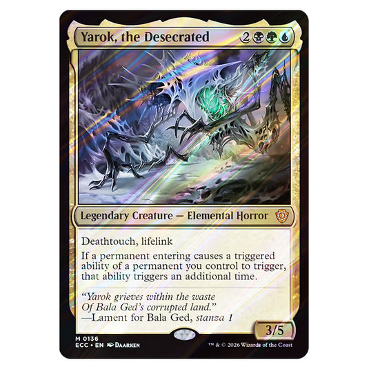 Yarok, the Desecrated 0136 card from the Magic The Gathering set Lorwyn Eclipsed Commander