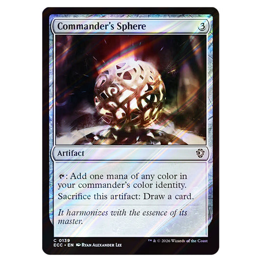 Commander's Sphere 0139 card from the Magic The Gathering set Lorwyn Eclipsed Commander