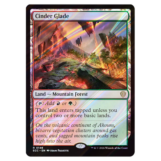 Cinder Glade 0146 card from the Magic The Gathering set Lorwyn Eclipsed Commander