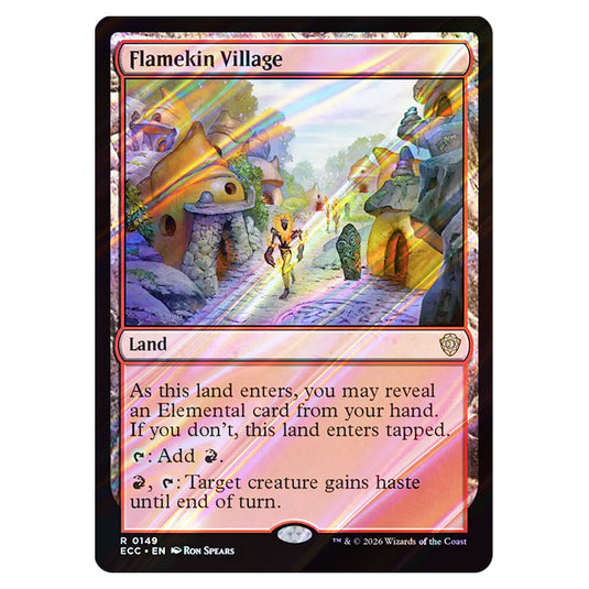 Flamekin Village 0149 card from the Magic The Gathering set Lorwyn Eclipsed Commander