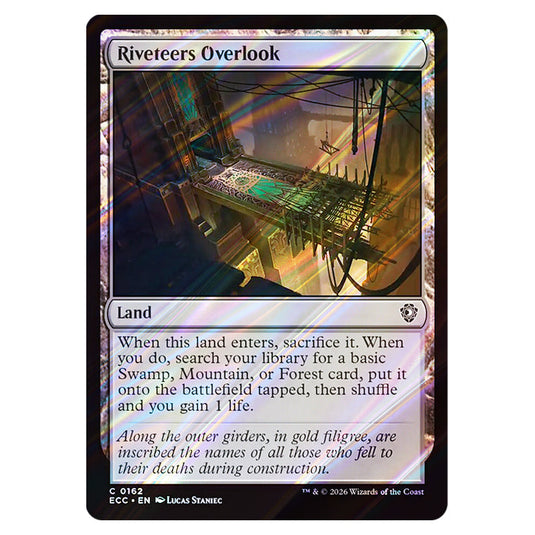 Riveteers Overlook 0162 card from the Magic The Gathering set Lorwyn Eclipsed Commander
