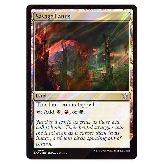 Savage Lands 0165 card from the Magic The Gathering set Lorwyn Eclipsed Commander