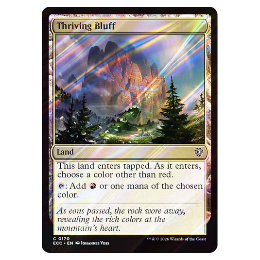 Thriving Bluff 0170 card from the Magic The Gathering set Lorwyn Eclipsed Commander