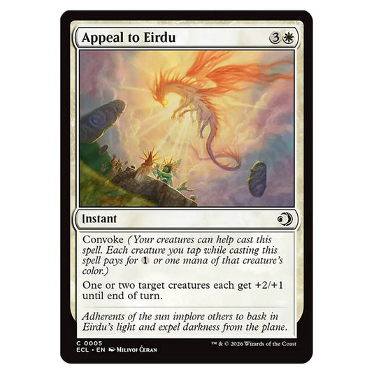 Appeal to Eirdu 0005 card from the Magic The Gathering set Lorwyn Eclipsed