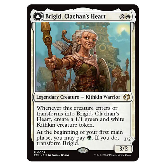 Brigid, Clachan's Heart // Brigid, Doun's Mind 0007 card from the Magic The Gathering set Lorwyn Eclipsed