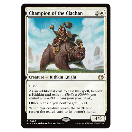 Champion of the Clachan 0009 card from the Magic The Gathering set Lorwyn Eclipsed