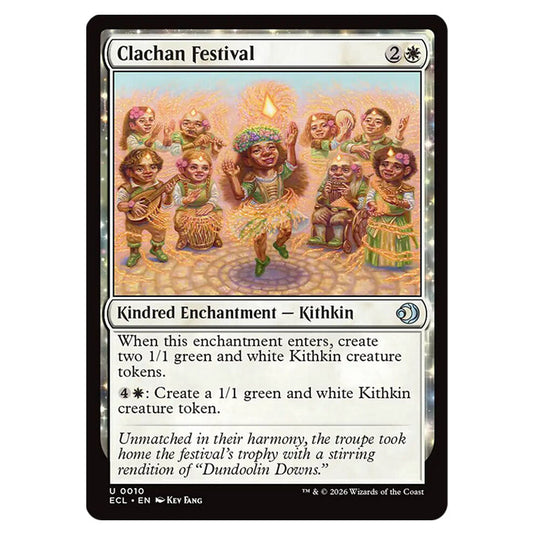 Clachan Festival 0010 card from the Magic The Gathering set Lorwyn Eclipsed