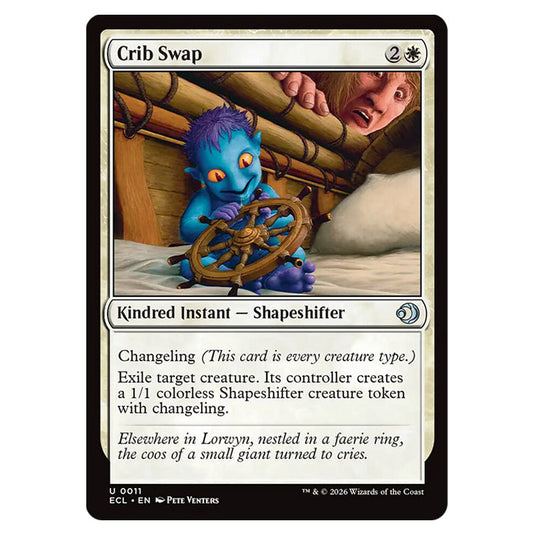 Crib Swap 0011 card from the Magic The Gathering set Lorwyn Eclipsed
