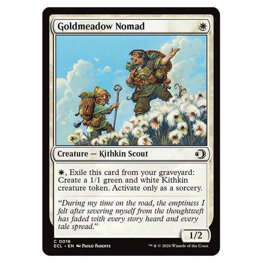 Goldmeadow Nomad 0018 card from the Magic The Gathering set Lorwyn Eclipsed
