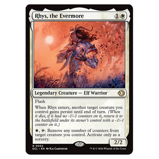 Rhys, the Evermore 0032 card from the Magic The Gathering set Lorwyn Eclipsed