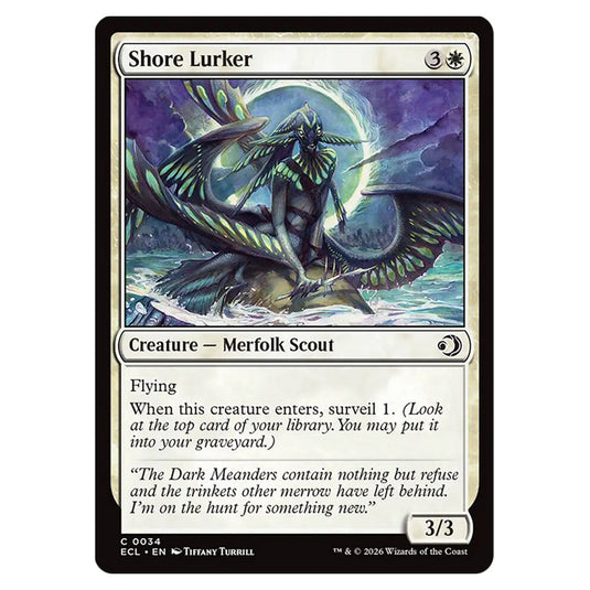 Shore Lurker 0034 card from the Magic The Gathering set Lorwyn Eclipsed