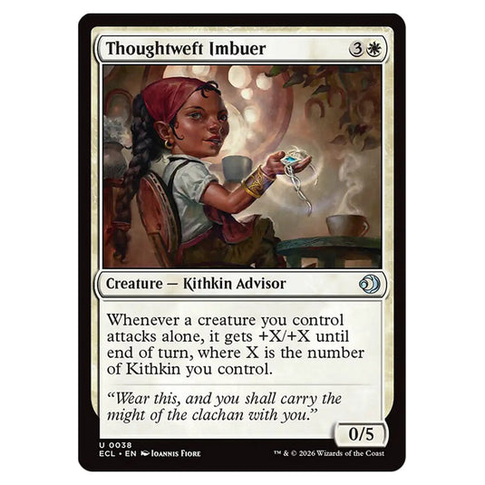 Thoughtweft Imbuer 0038 card from the Magic The Gathering set Lorwyn Eclipsed
