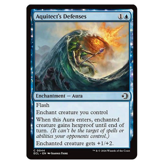 Aquitect's Defenses 0044 card from the Magic The Gathering set Lorwyn Eclipsed
