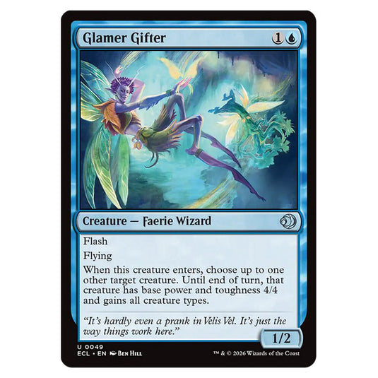 Glamer Gifter 0049 card from the Magic The Gathering set Lorwyn Eclipsed