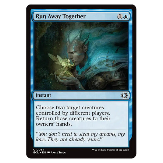 Run Away Together 0067 card from the Magic The Gathering set Lorwyn Eclipsed