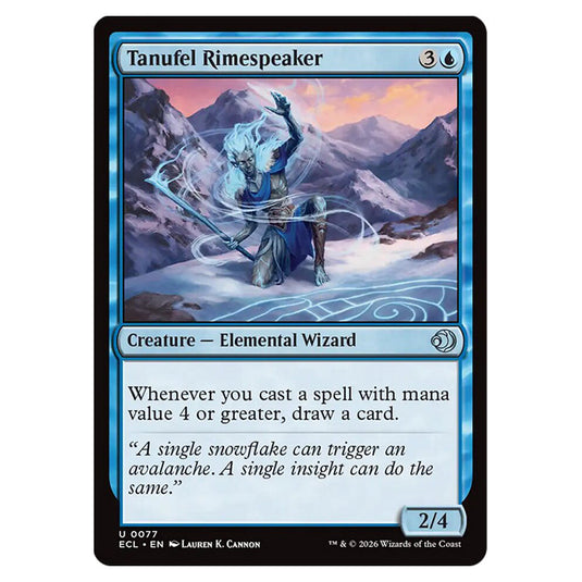 Tanufel Rimespeaker 0077 card from the Magic The Gathering set Lorwyn Eclipsed
